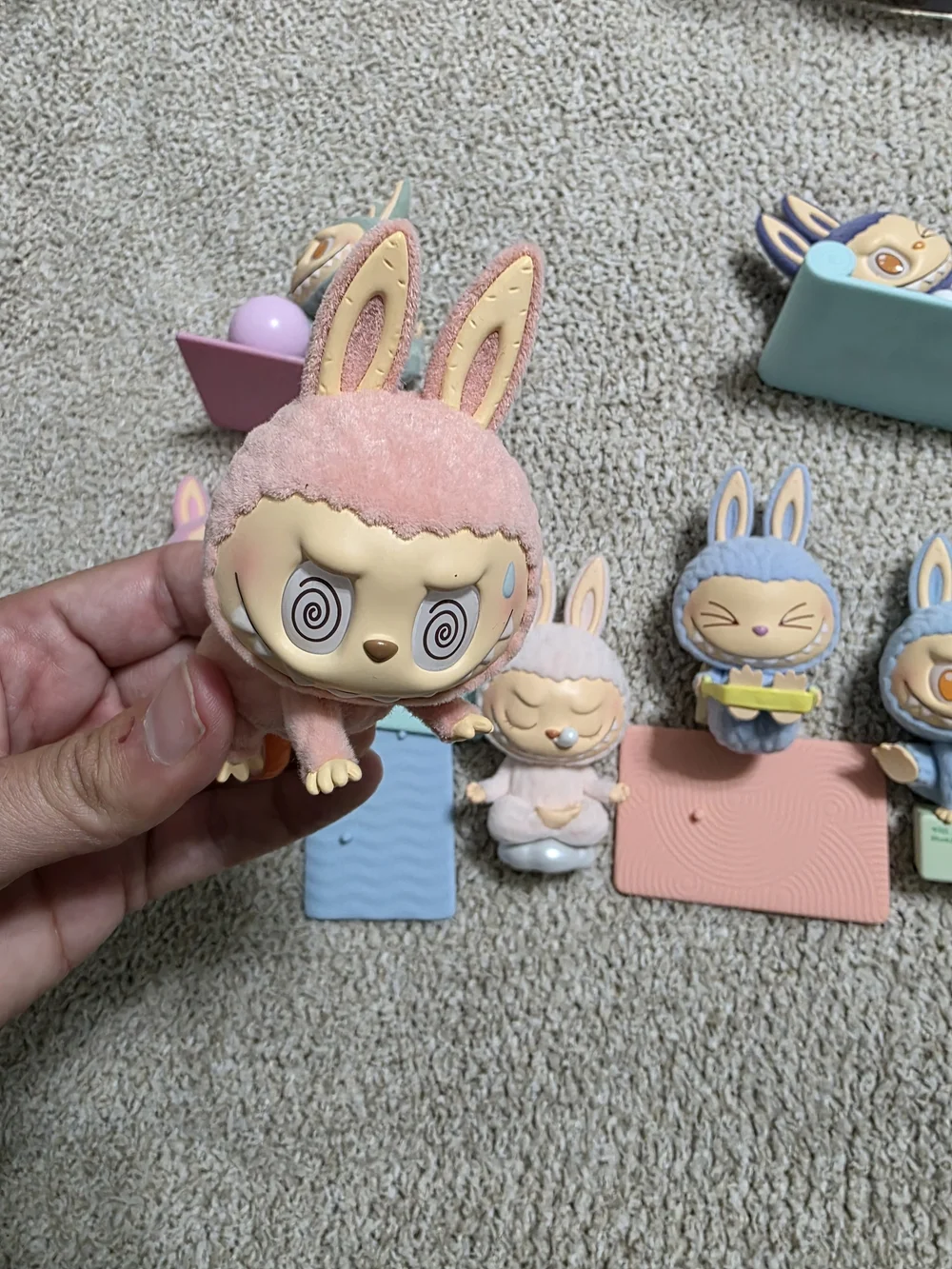 Bundle Of Lazy Yoga Labubu Figures